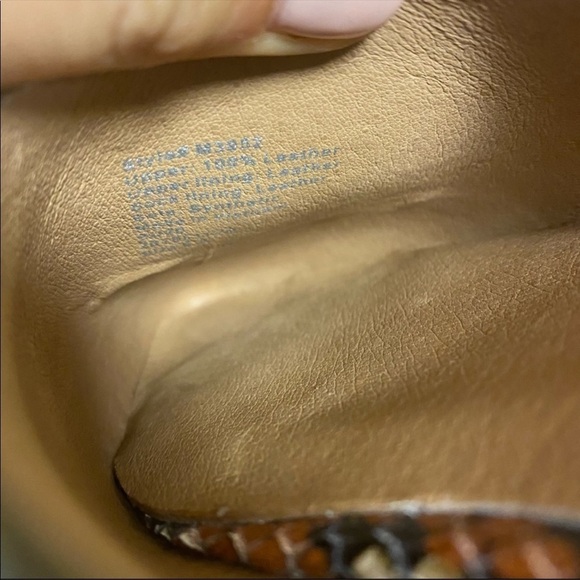 Madewell Snakeskin Leather Slide Sandals 6.5 NEW - Picture 10 of 11